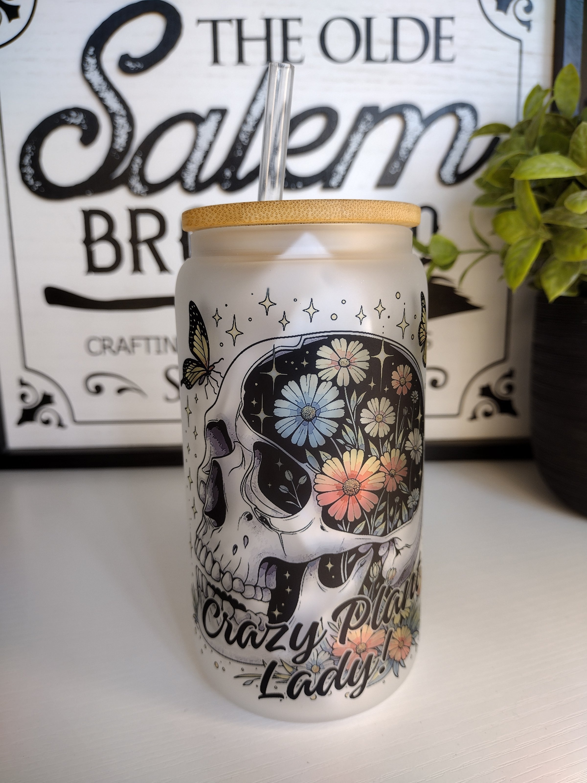 Crazy Plant Lady 🌿 | 16oz Glass Cup