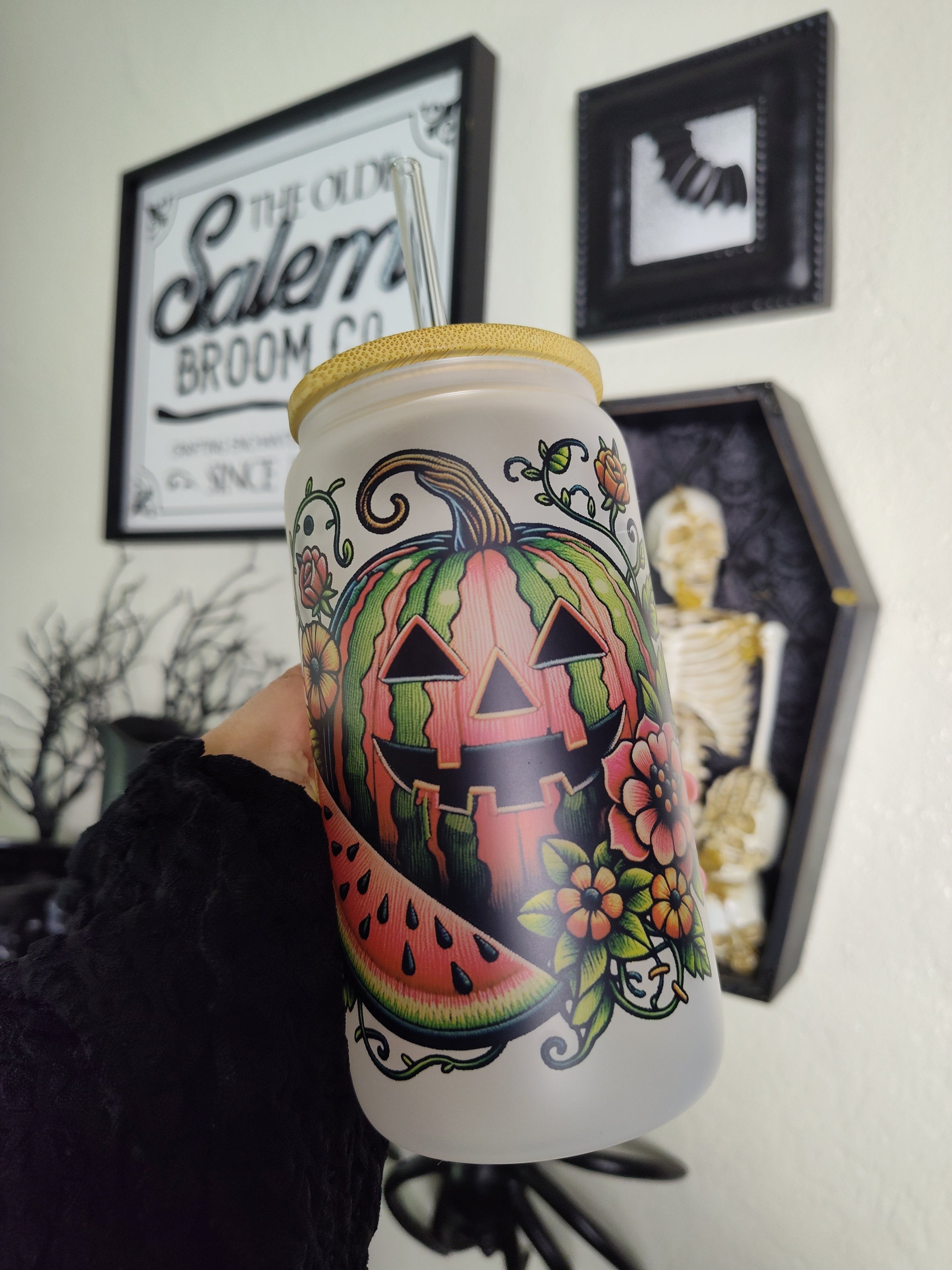 Mel-o-lantern | 16oz Glass Cup