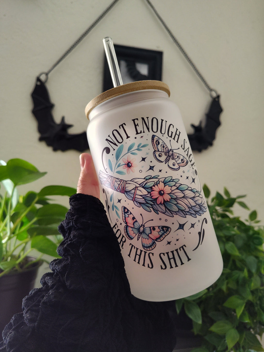 Not Enough Sage | 16oz Glass Cup