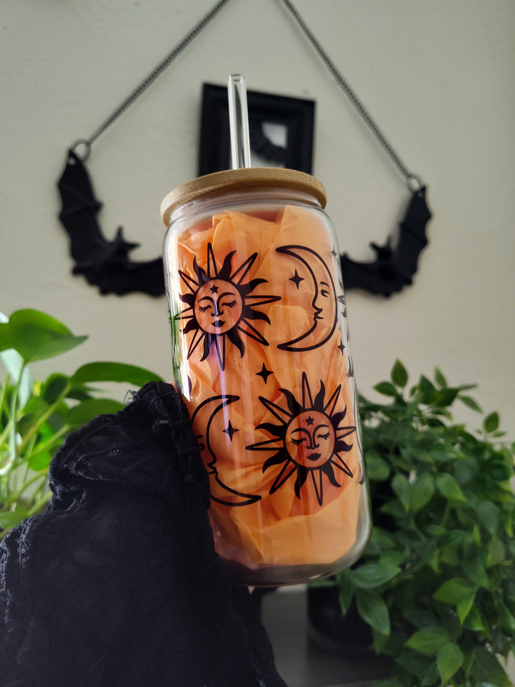 Sun & Moon | 16oz Glass Cup