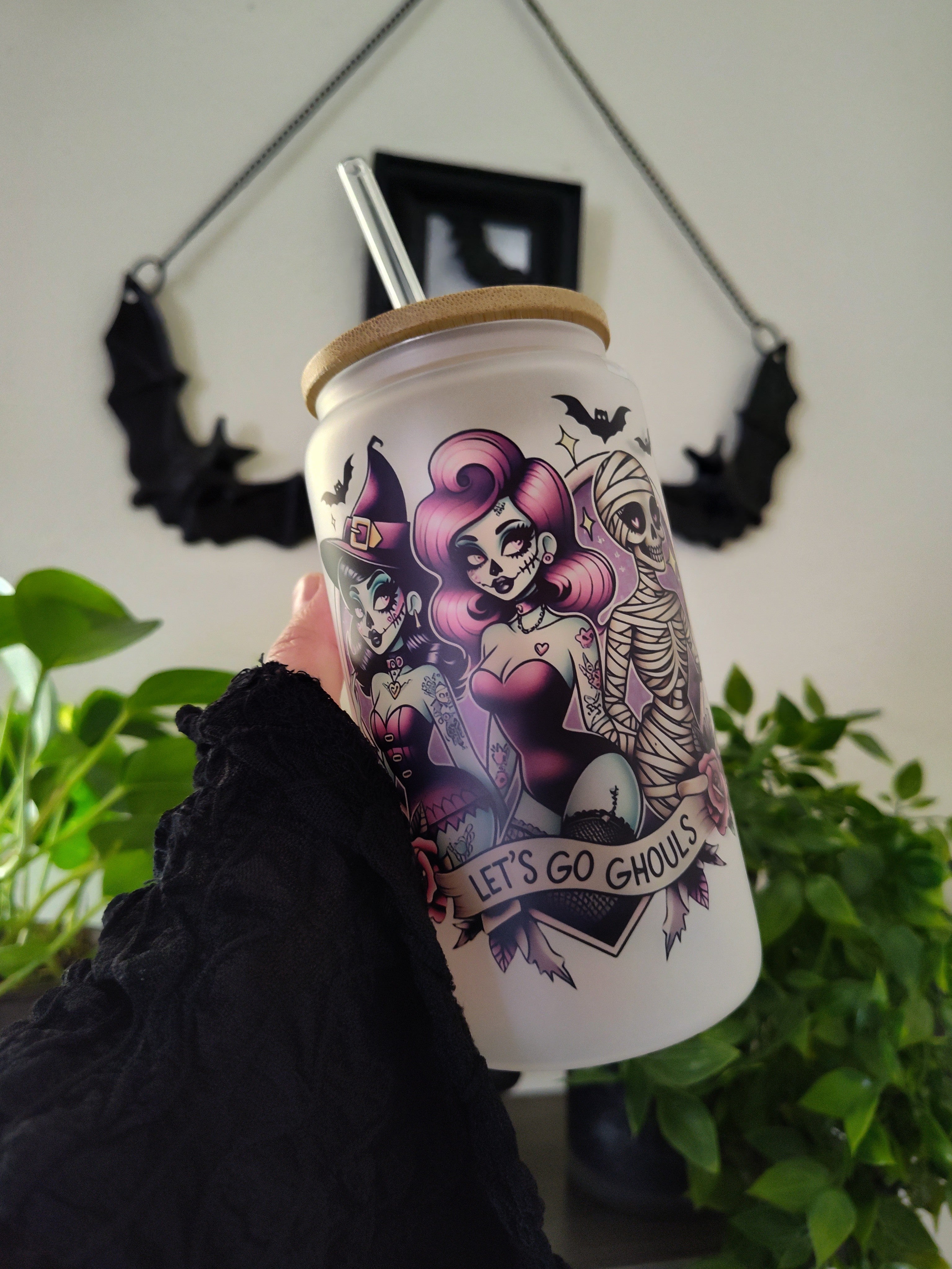 Halloween Ghouls | 16oz Glass Cup