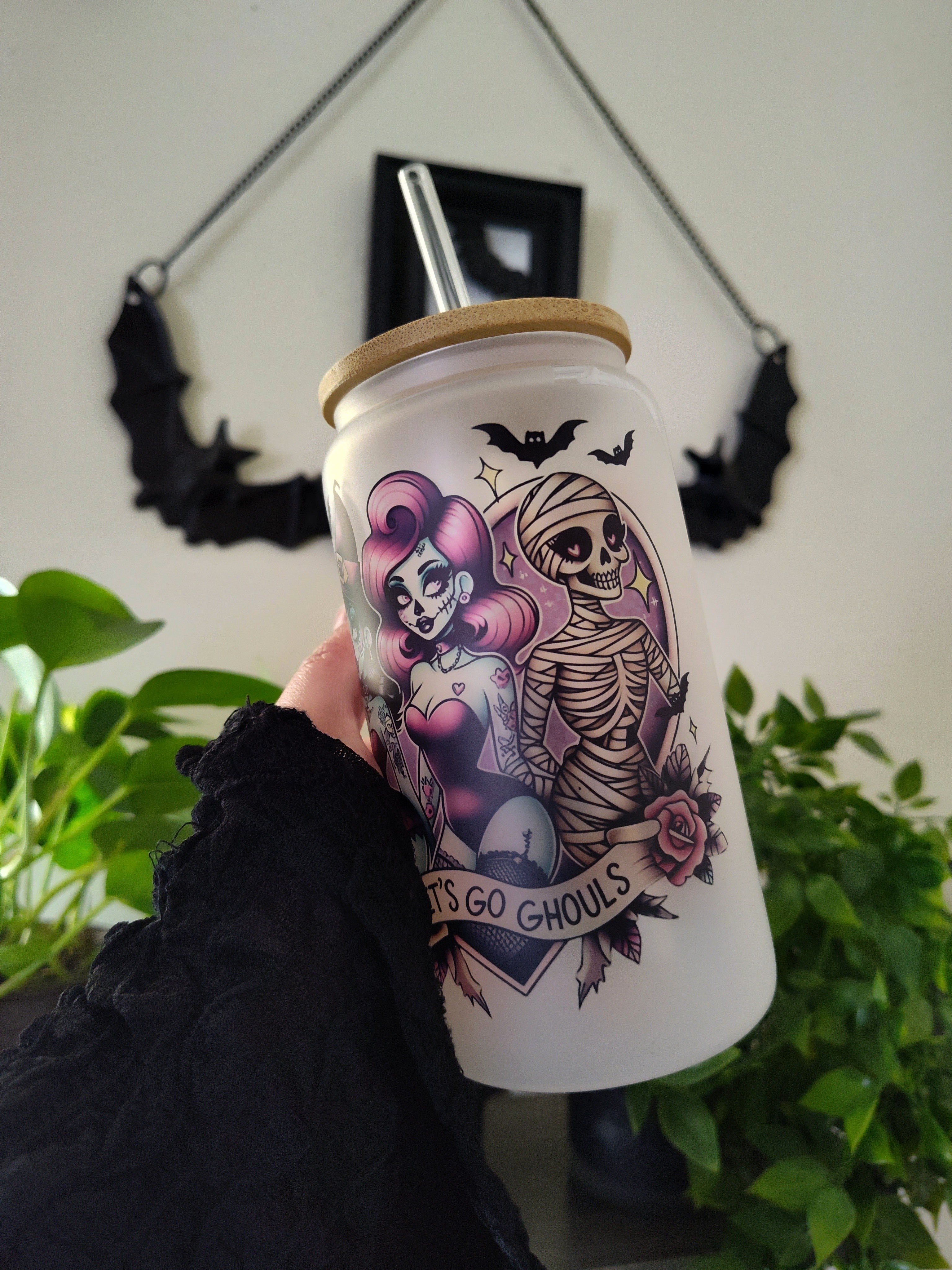 Halloween Ghouls | 16oz Glass Cup