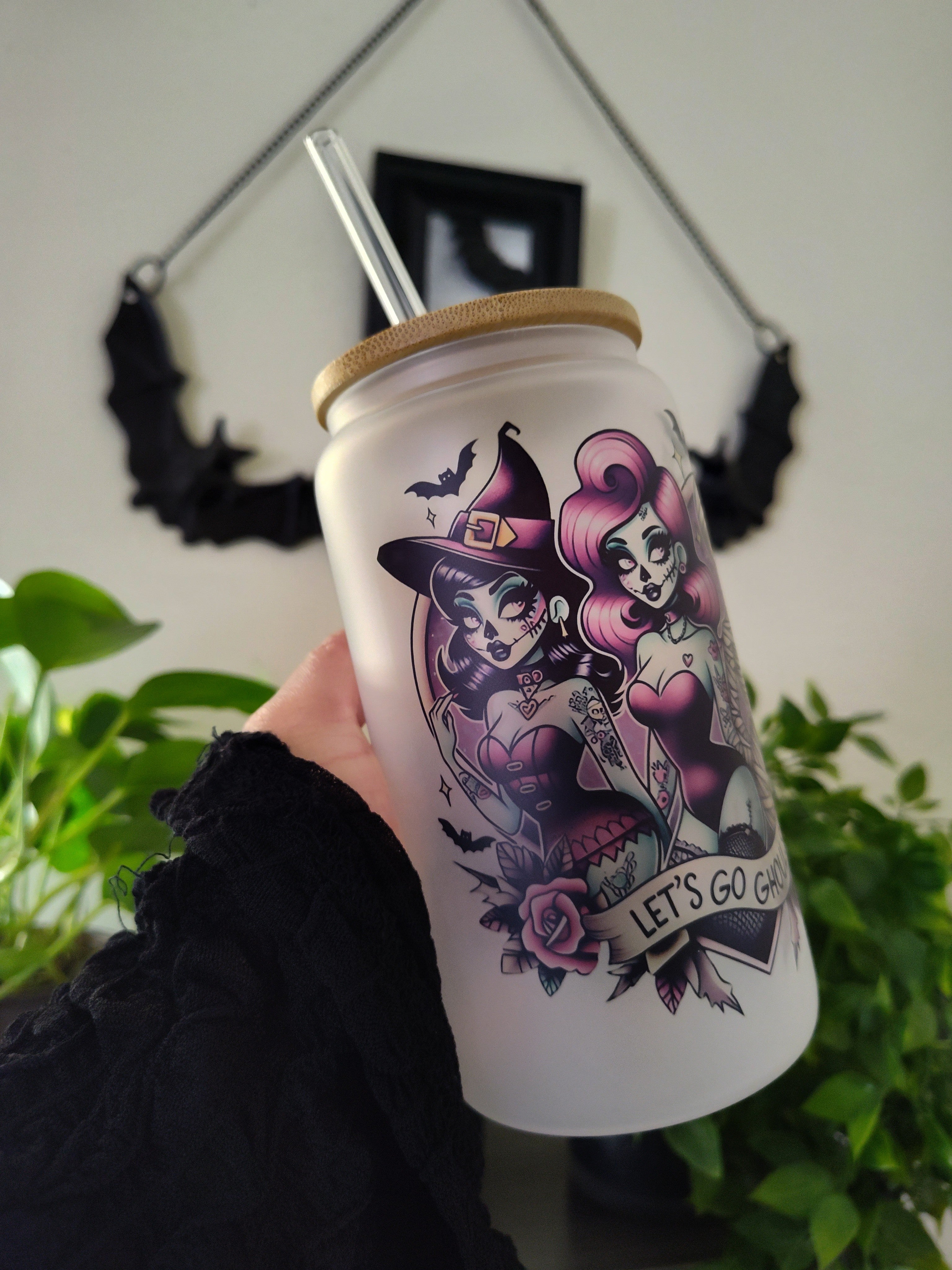 Halloween Ghouls | 16oz Glass Cup