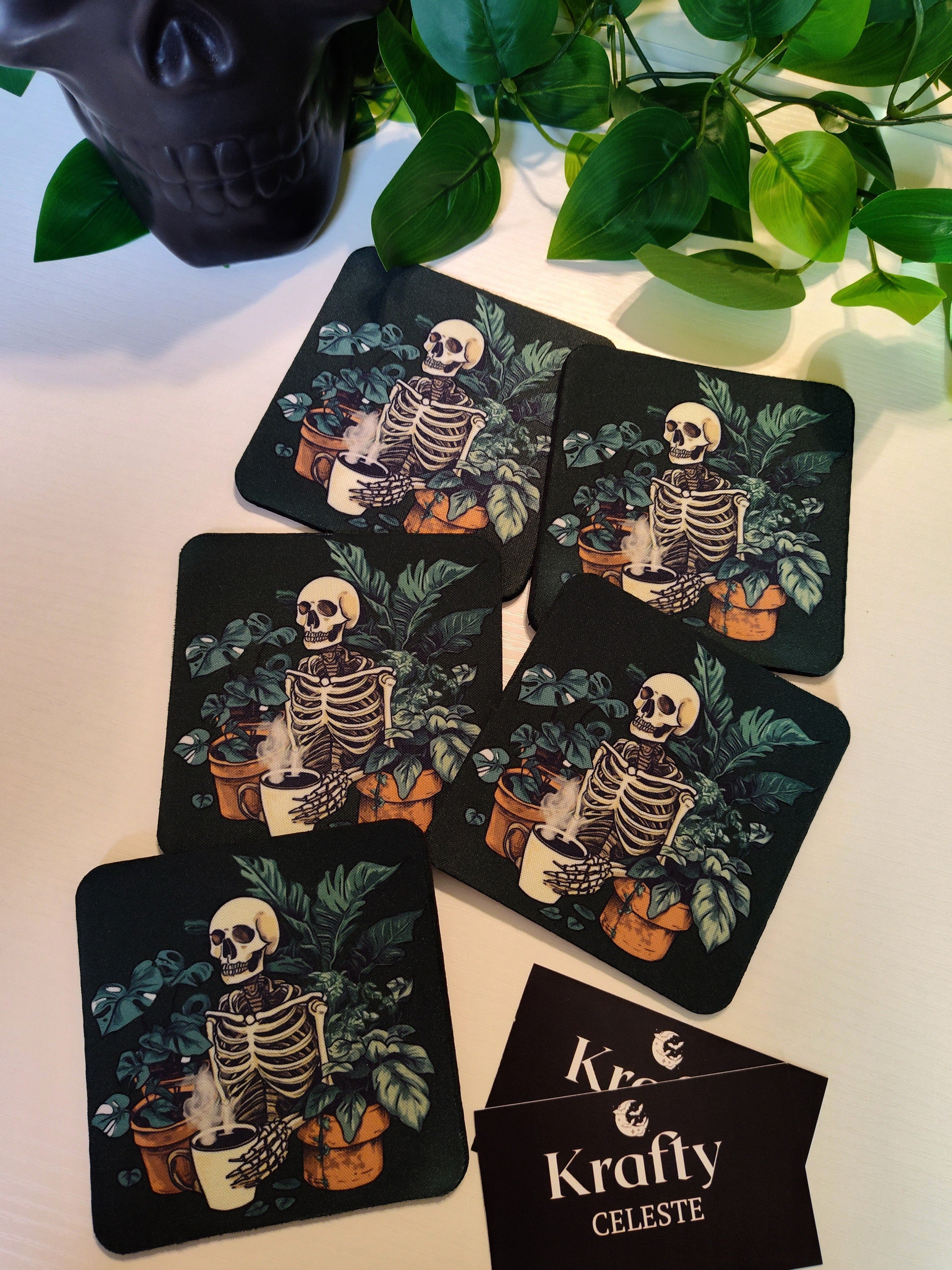 Planter Skellie 🌿 | Cup Coaster