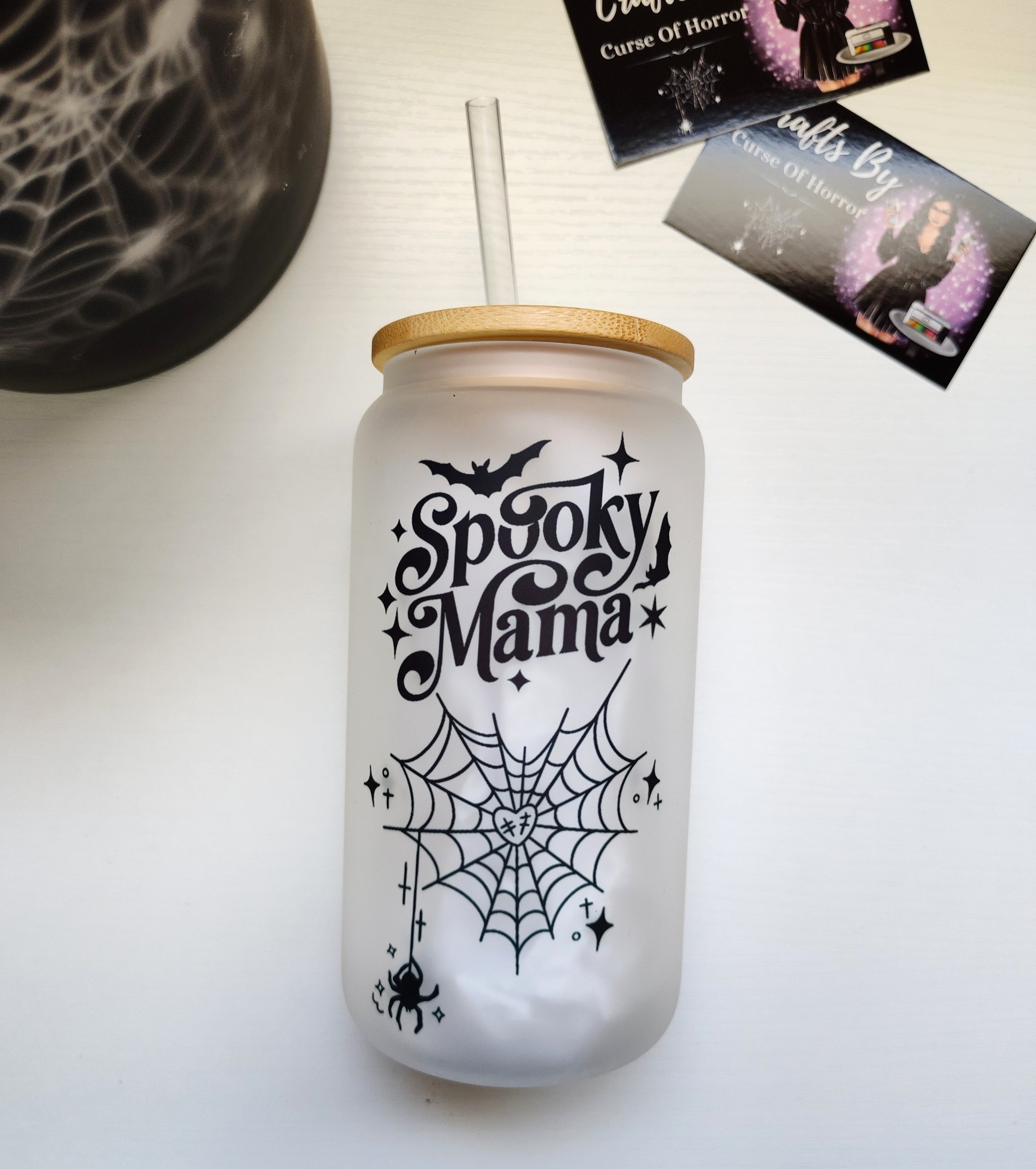 Spooky Mama | 16oz Glass Cup