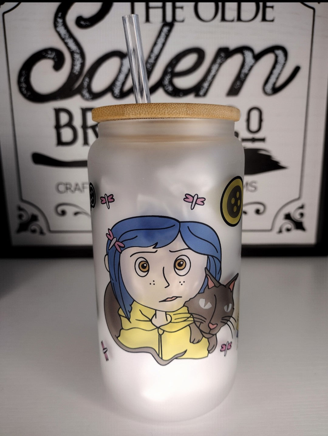 Coraline | 16oz Glass Cup