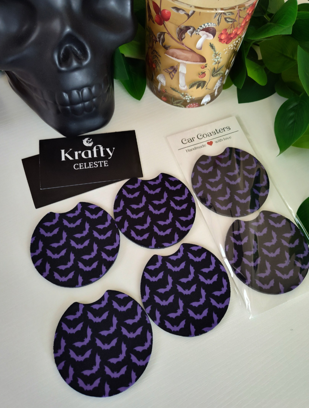 Purple Bats | Car Coaster