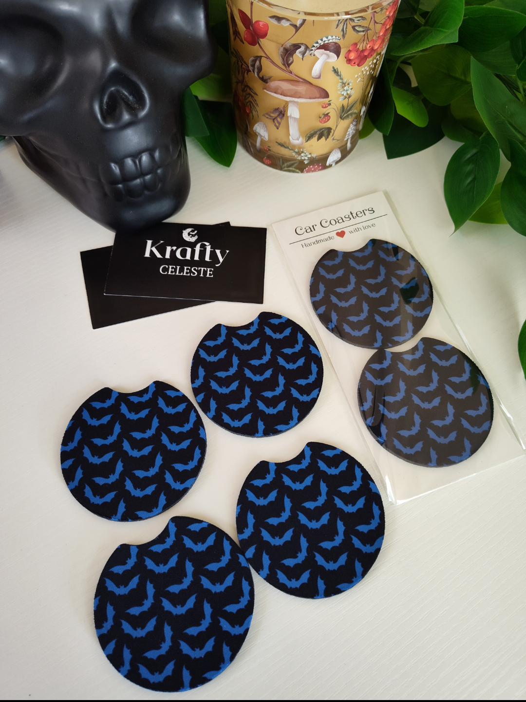 Blue Bats | Car Coaster