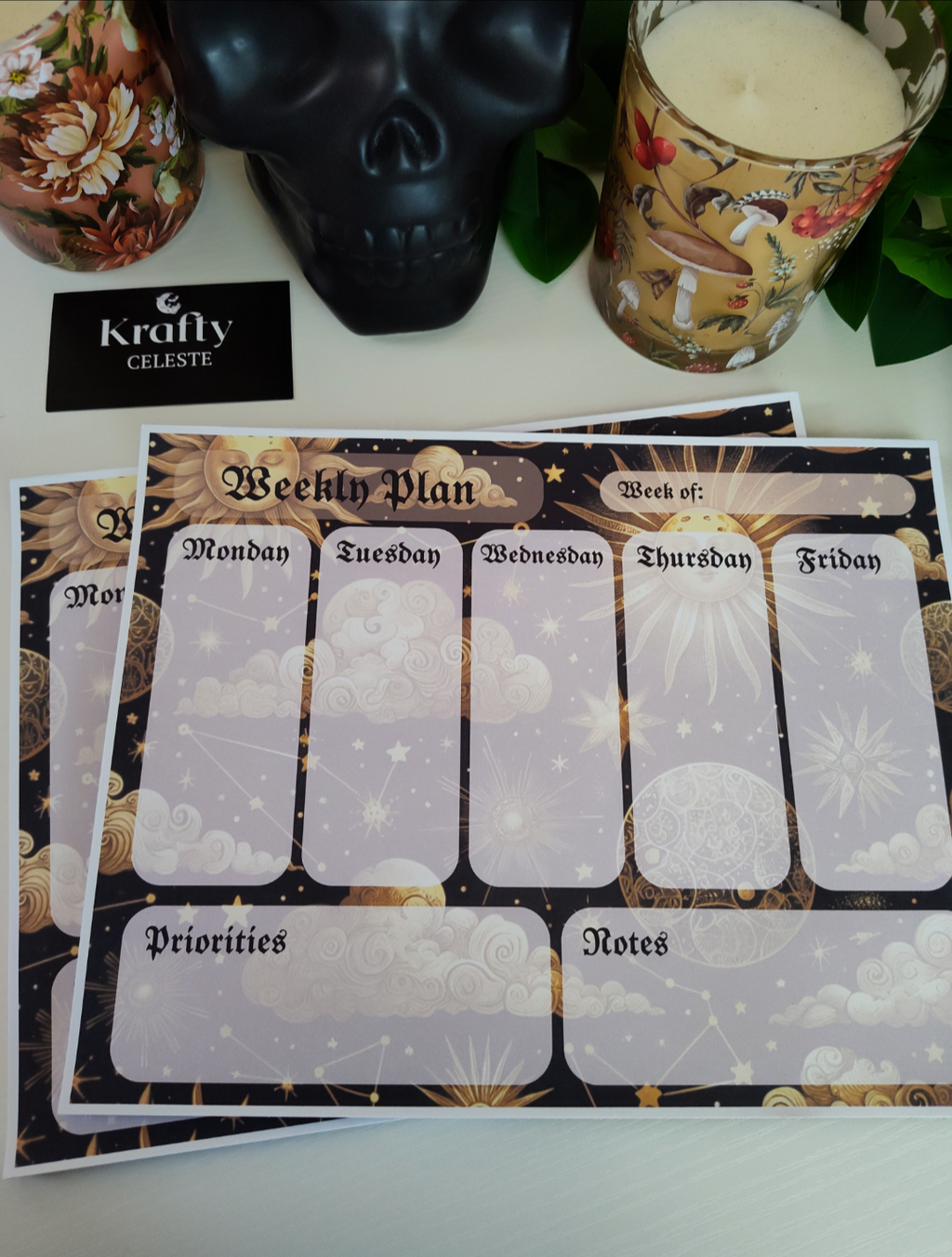 Celestial Sun & Moon| Notepad