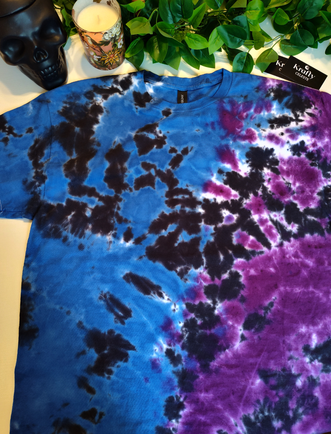 Blue,Purple,Black | Tie Dye T-shirt