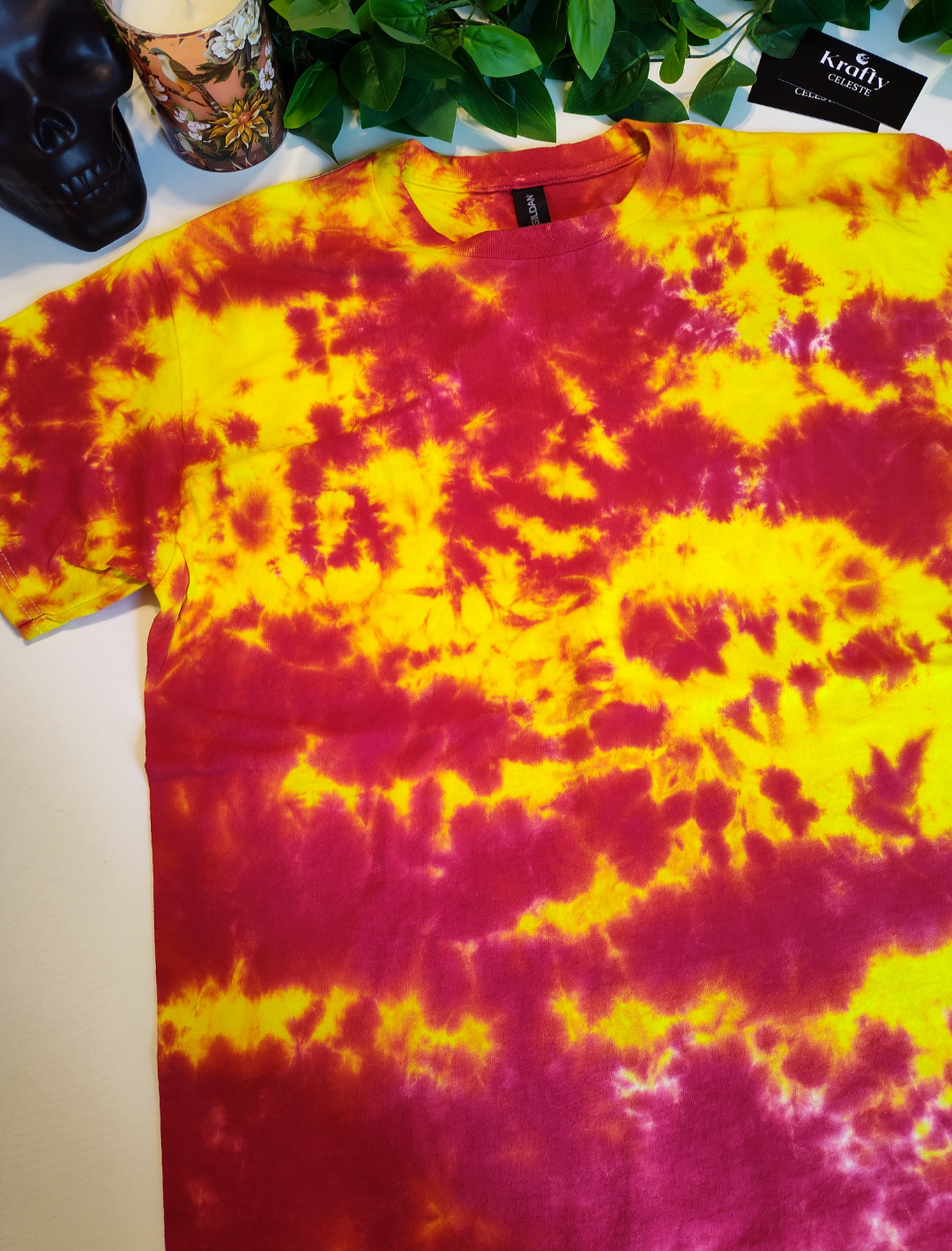 Yellow+Red | Tie Dye T-shirt