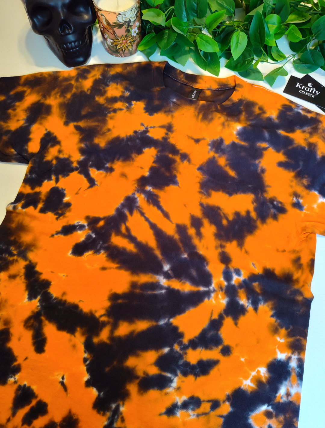 Orange+Black |Tie Dye T-shirt