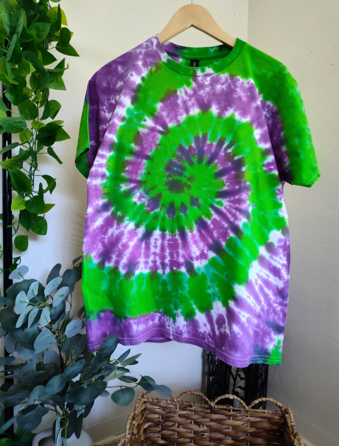 Green Apple Grape Spiral| Tie Dye Adult Unisex Tshirt