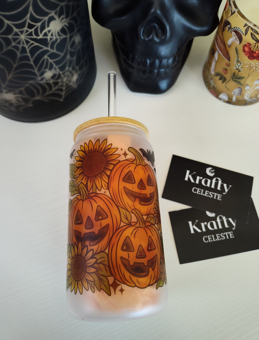 Pumpkin Patch| 16oz Glass Cup