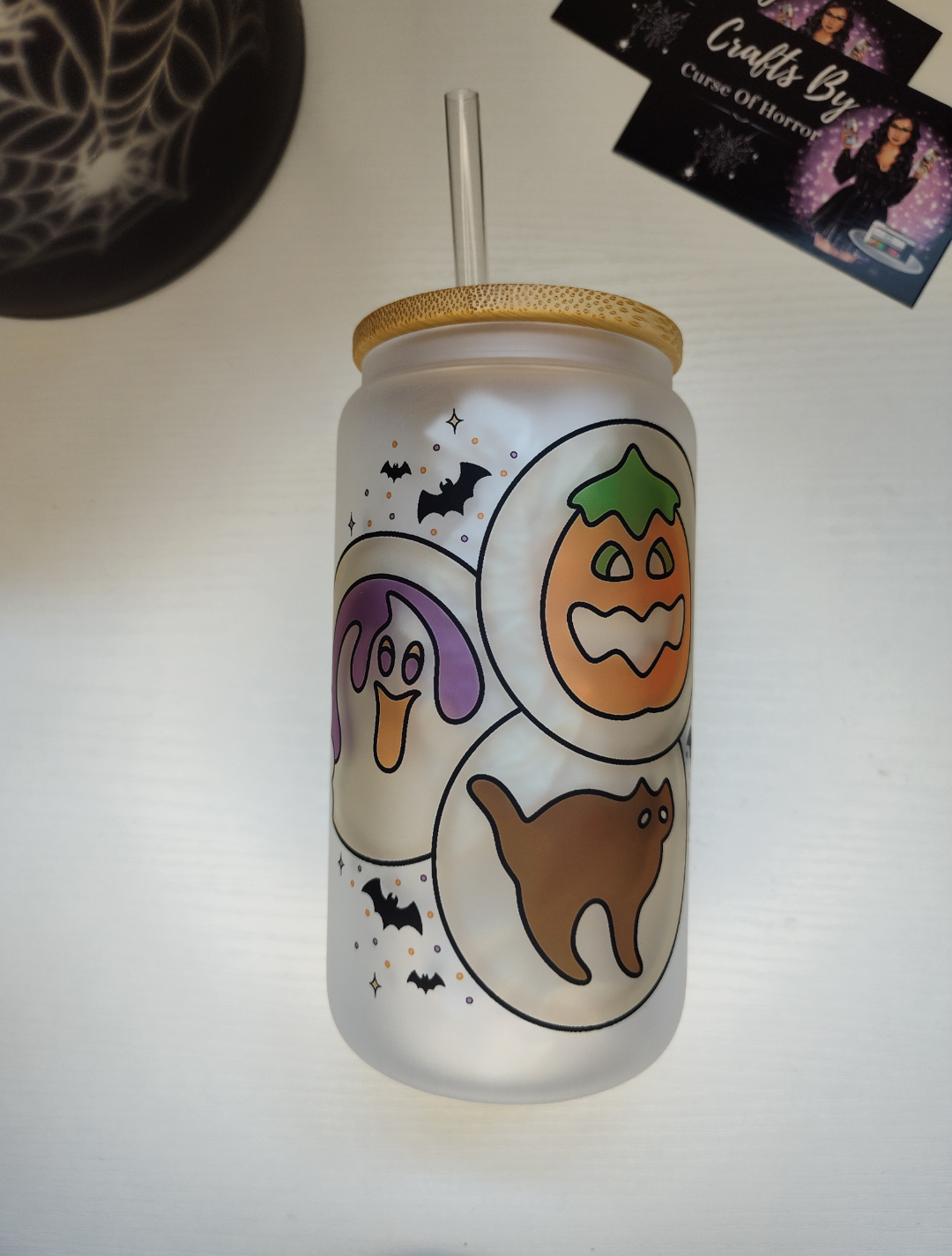 Halloween Sugar Cookies | 16oz Glass Cup