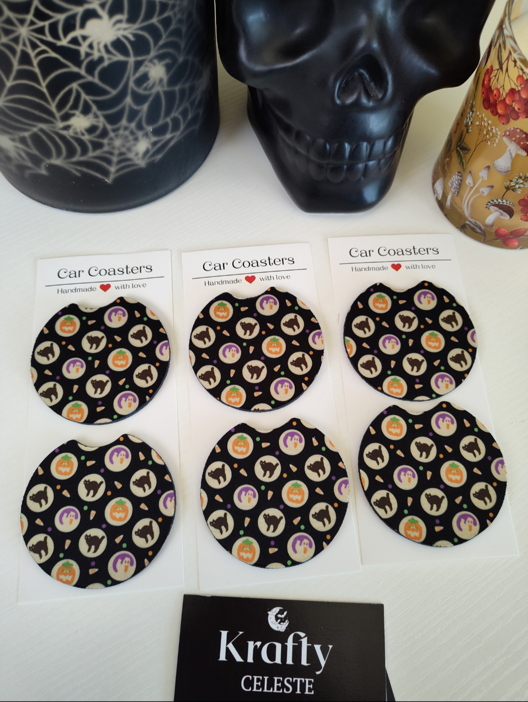 Halloween Sugar Cookies | Car Coaster