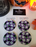 Witch Brew Ghosties | Car Coaster Set