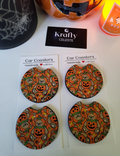 Trick Or Treat Teddy| Car Coaster Set