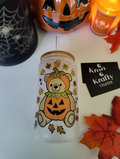 Trick Or Treat Teddy | 16oz Glass Cup