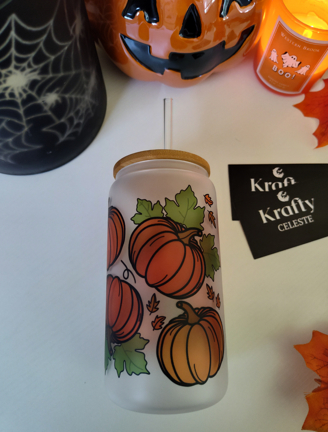 Pumpkin Patch Brew | 16oz Glass Cup
