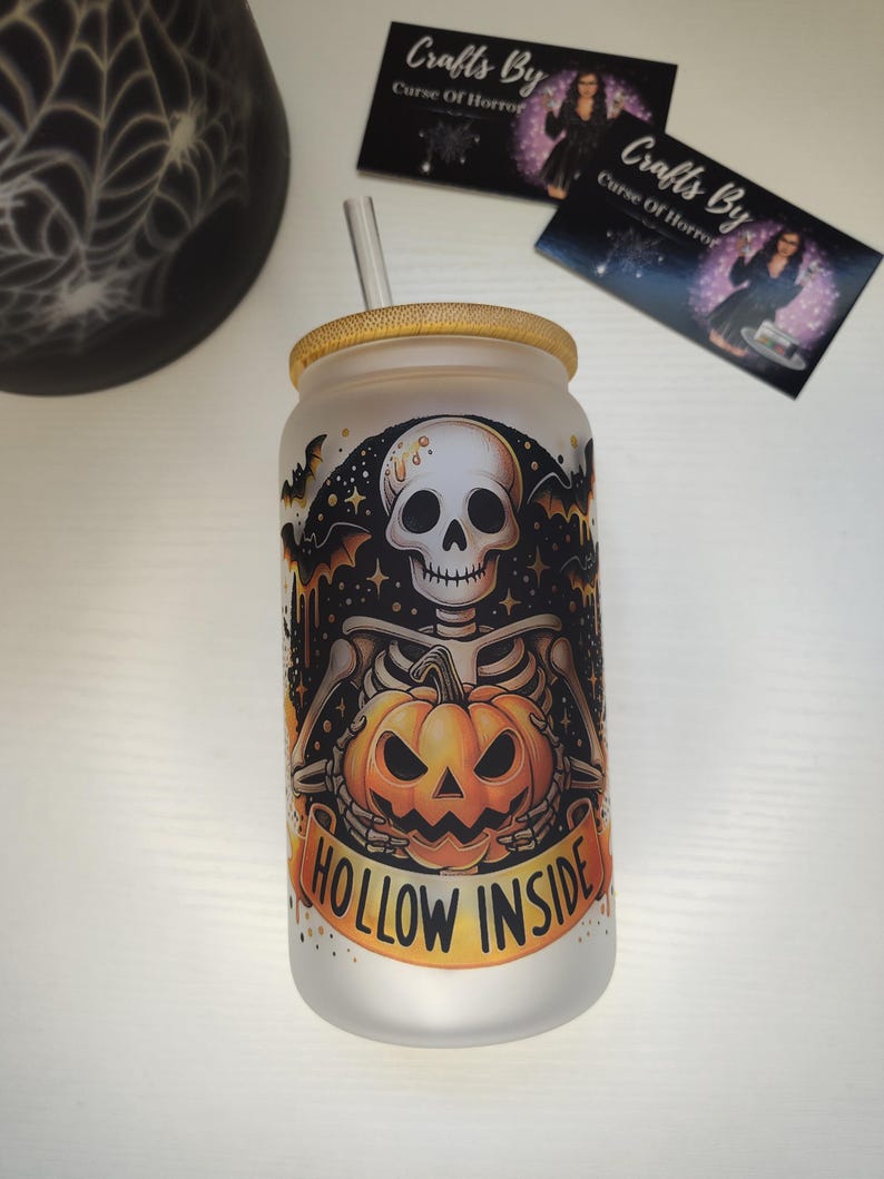 Hollow Inside 🎃 | 16oz Glass Cup