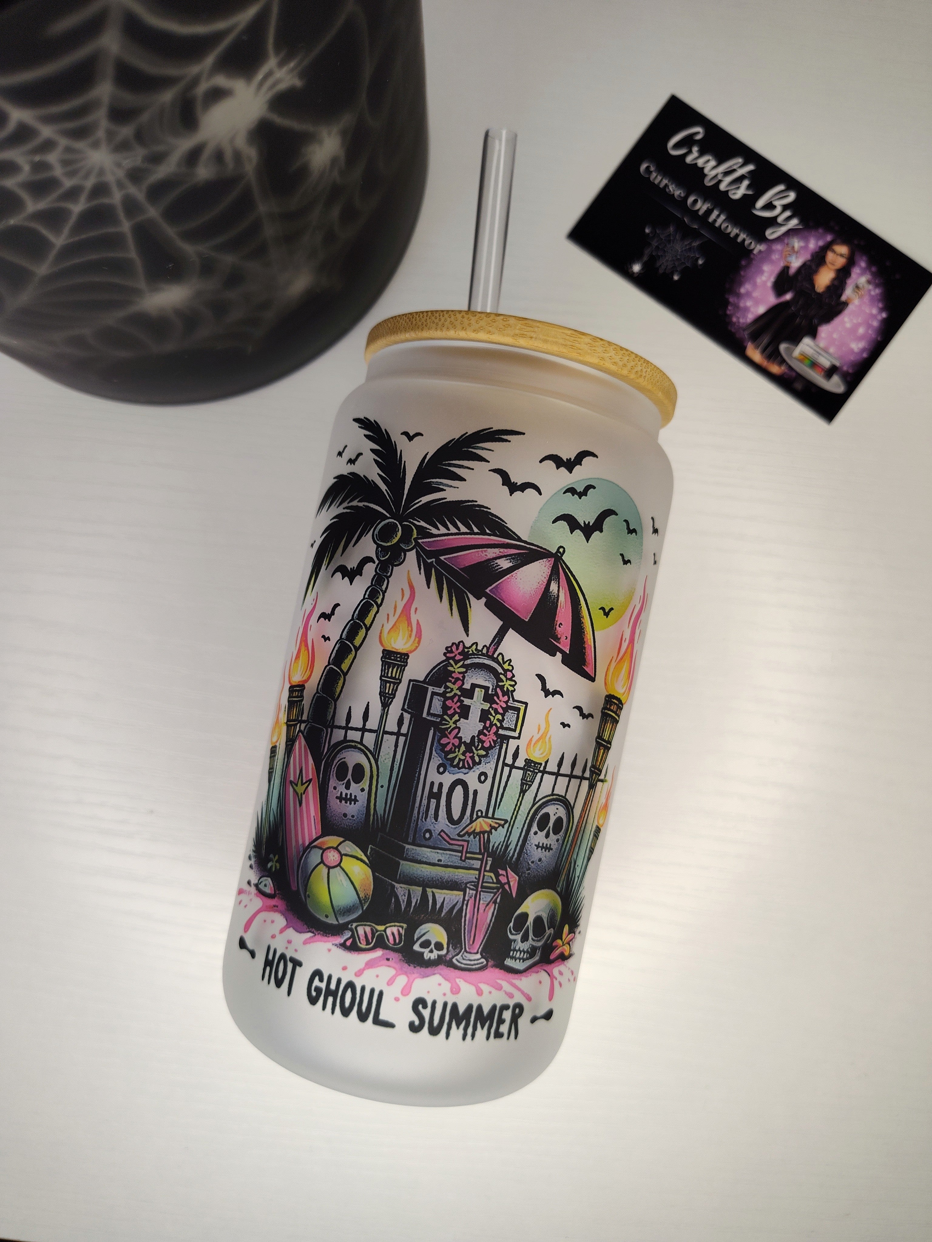 Ghoul Summer 🌞 ⛱️ | 16oz Glass Cup