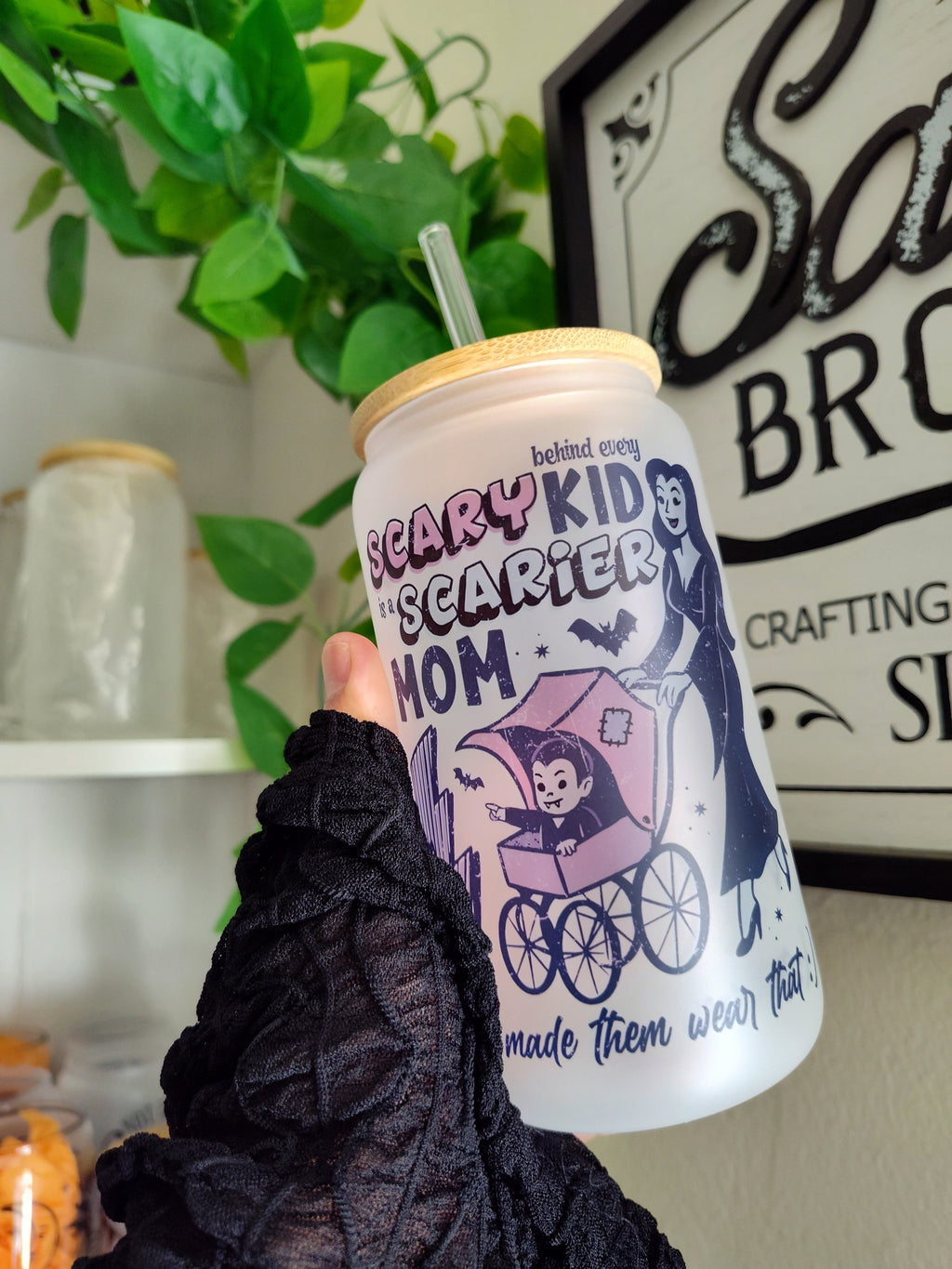 Mama Bat 🦇 | 16oz Glass Cup