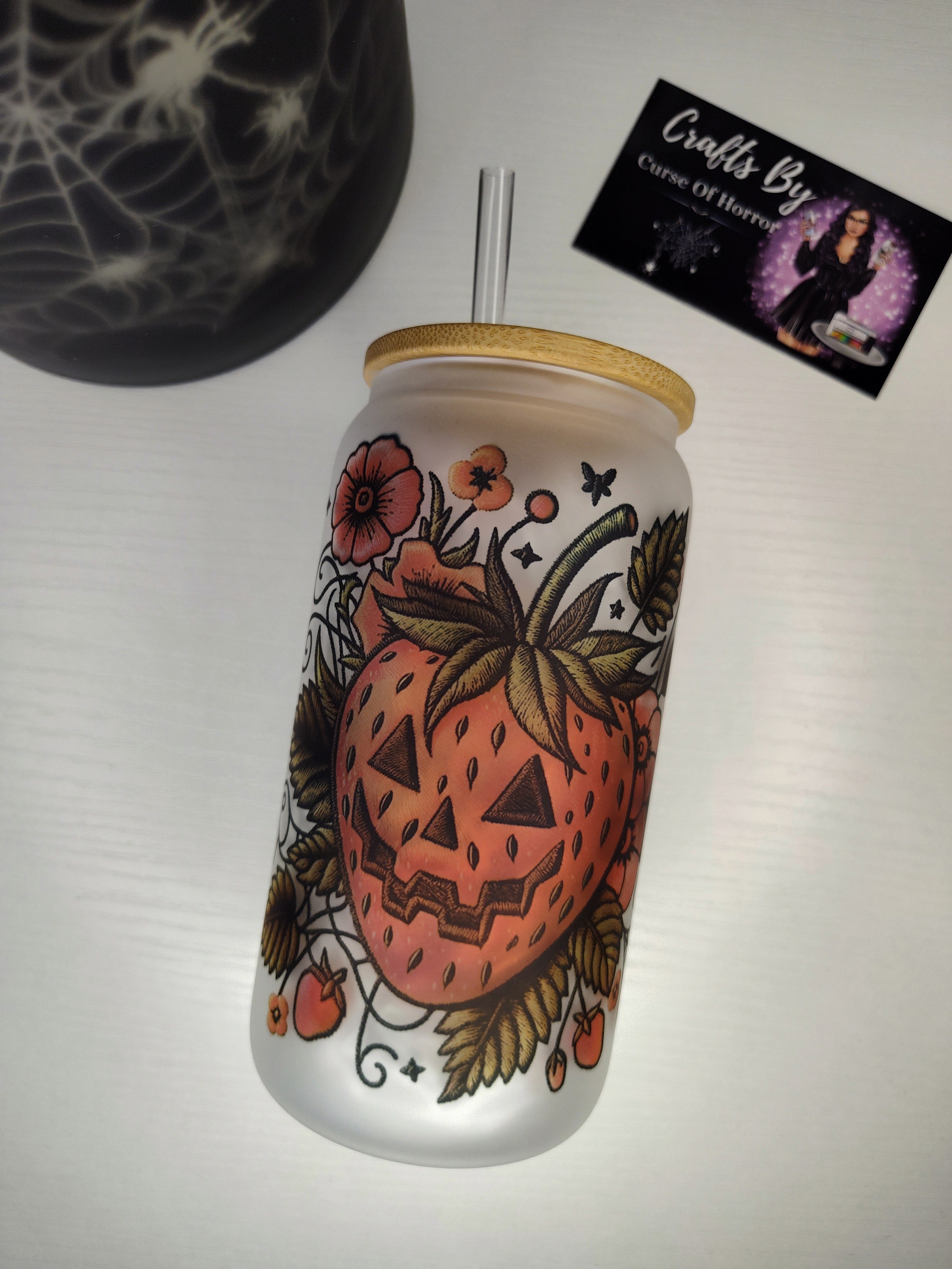 Summerween Berry 🍓 | 16oz Glass Cup