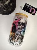 Summerween Skellie ☀️💀 | 16oz Glass Cup