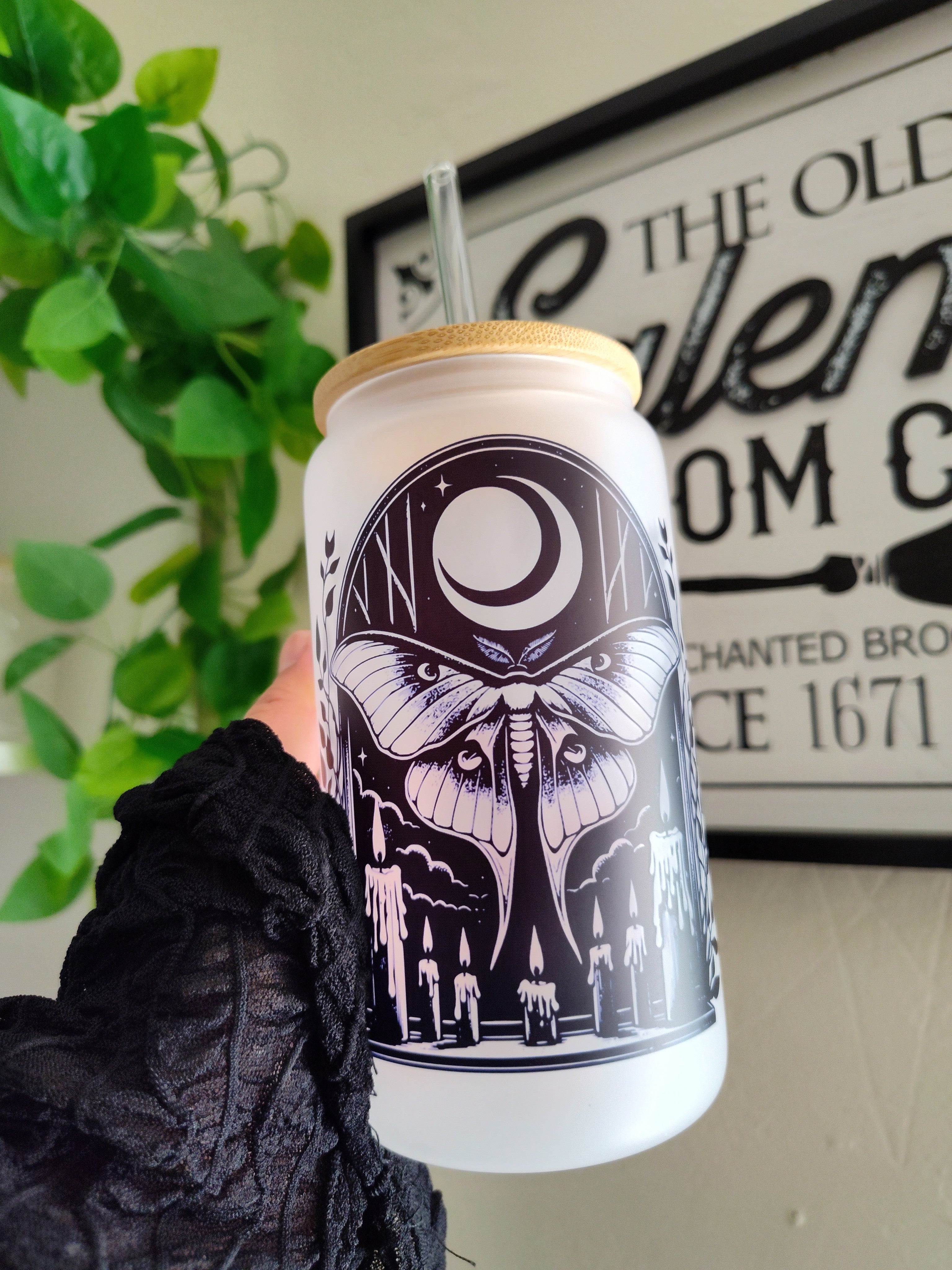 Nocturnal Magic 🌙 | 16oz Glass Cup