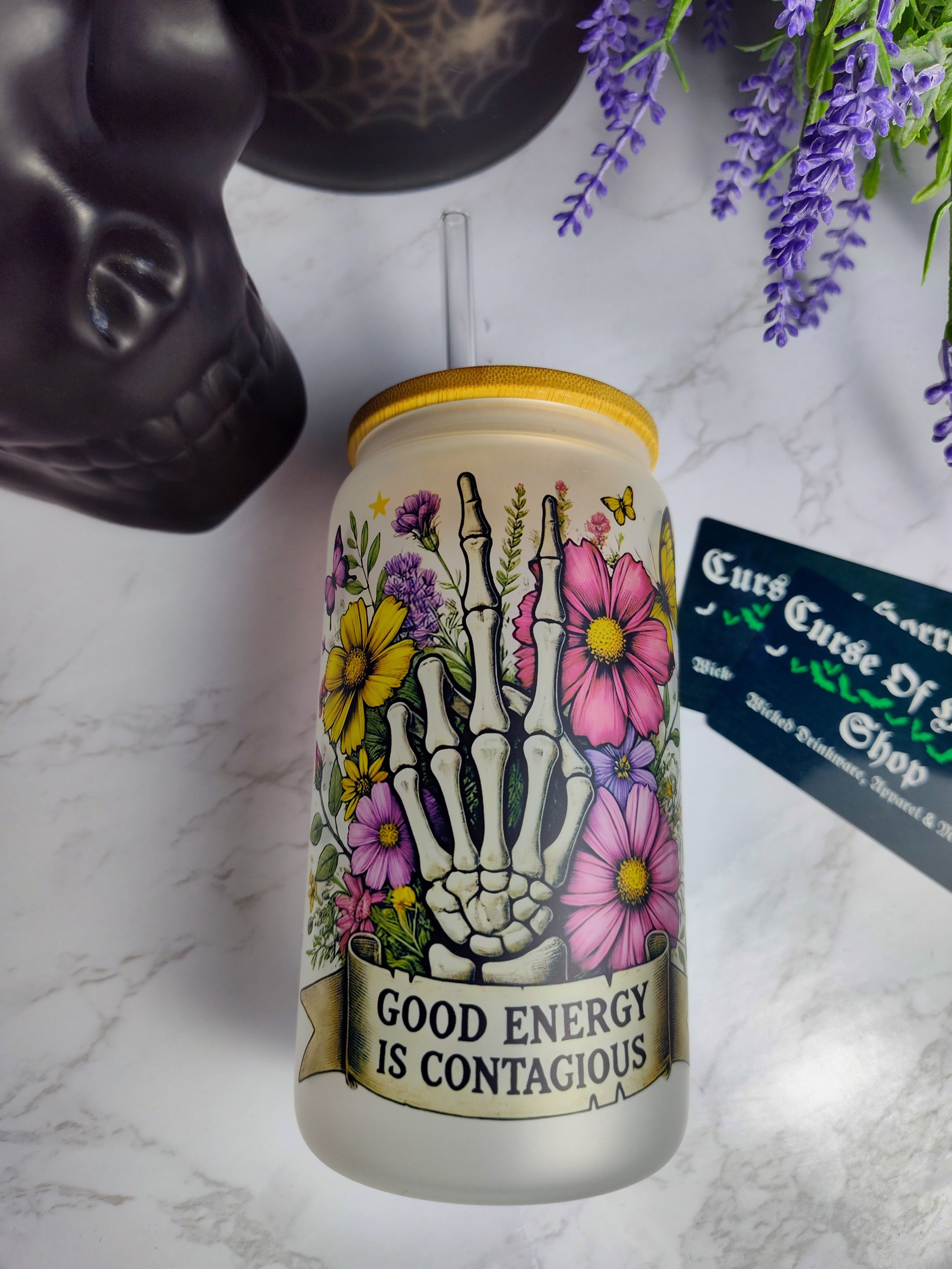 Good Energy 🌼 | 16oz Glass Cup