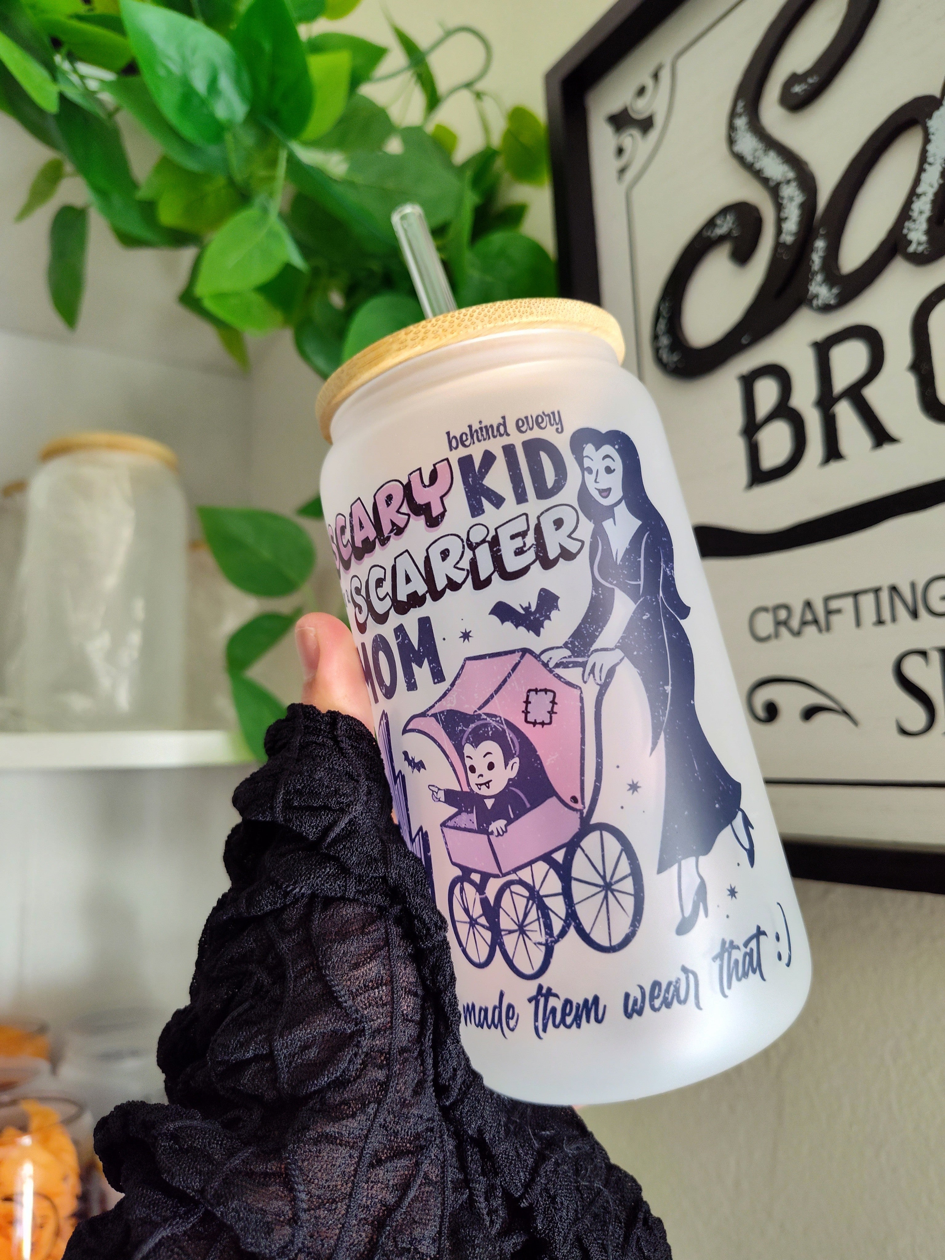 Mama Bat 🦇 | 16oz Glass Cup